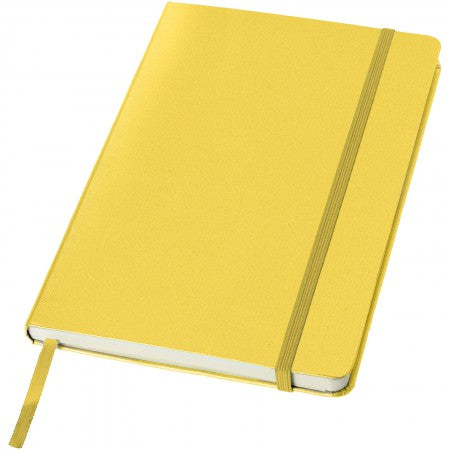 Classic office notebook, yellow, 21,3 x 14,4 x 1,5 cm