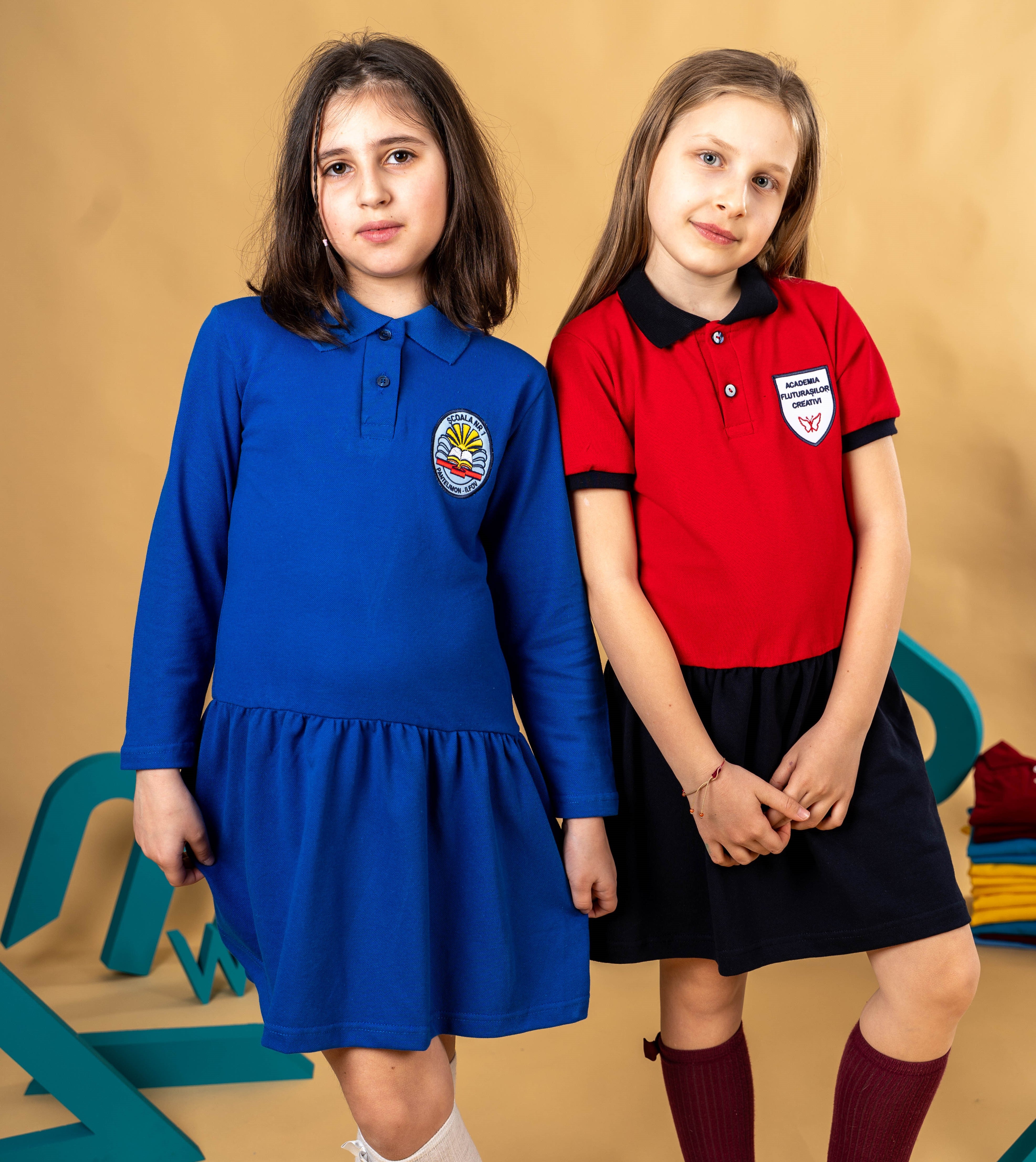 Sarafan fete albastru – BR06