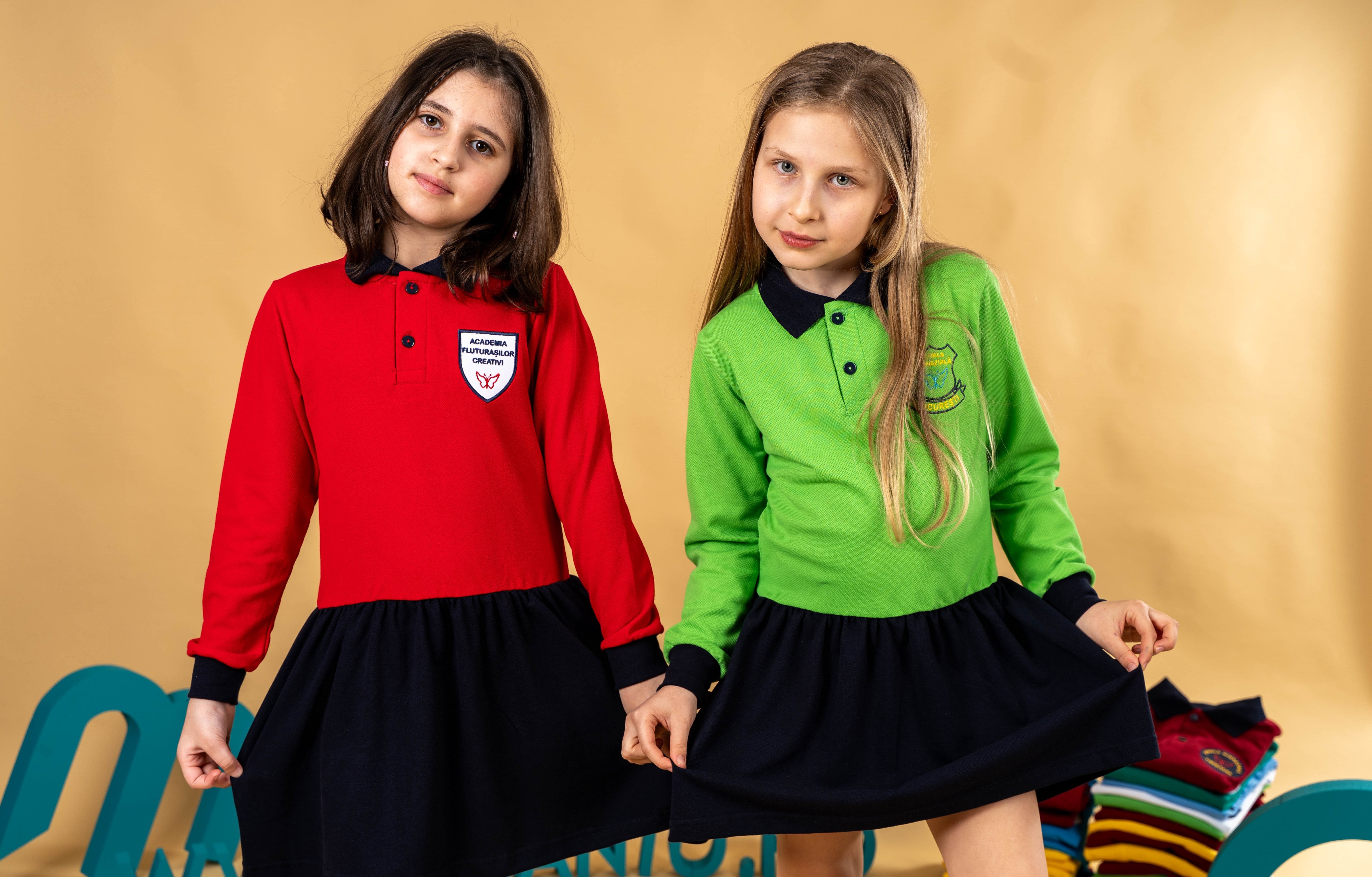 Sarafan fete bicolor  – BR04