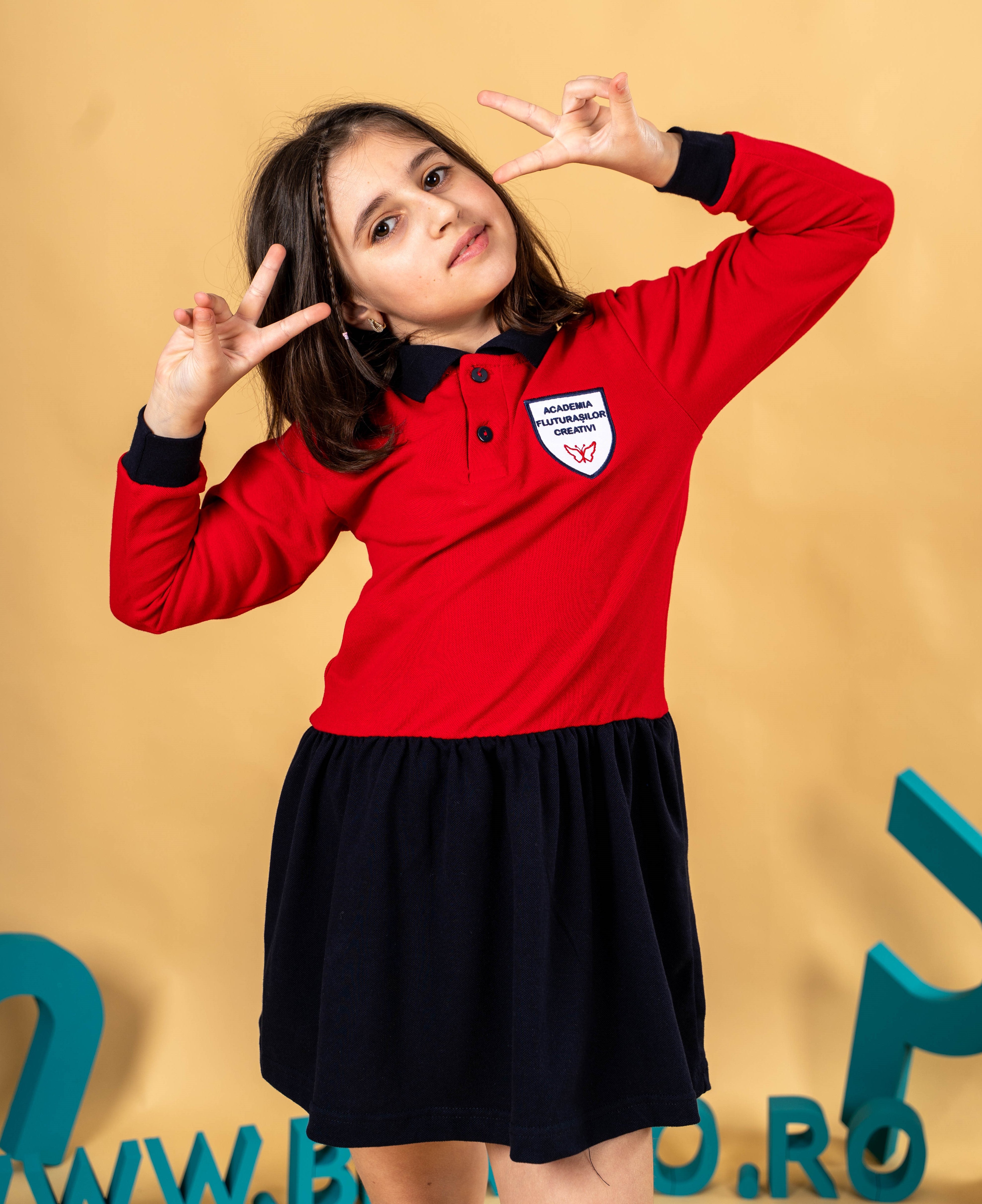 Sarafan fete bicolor  – BR04