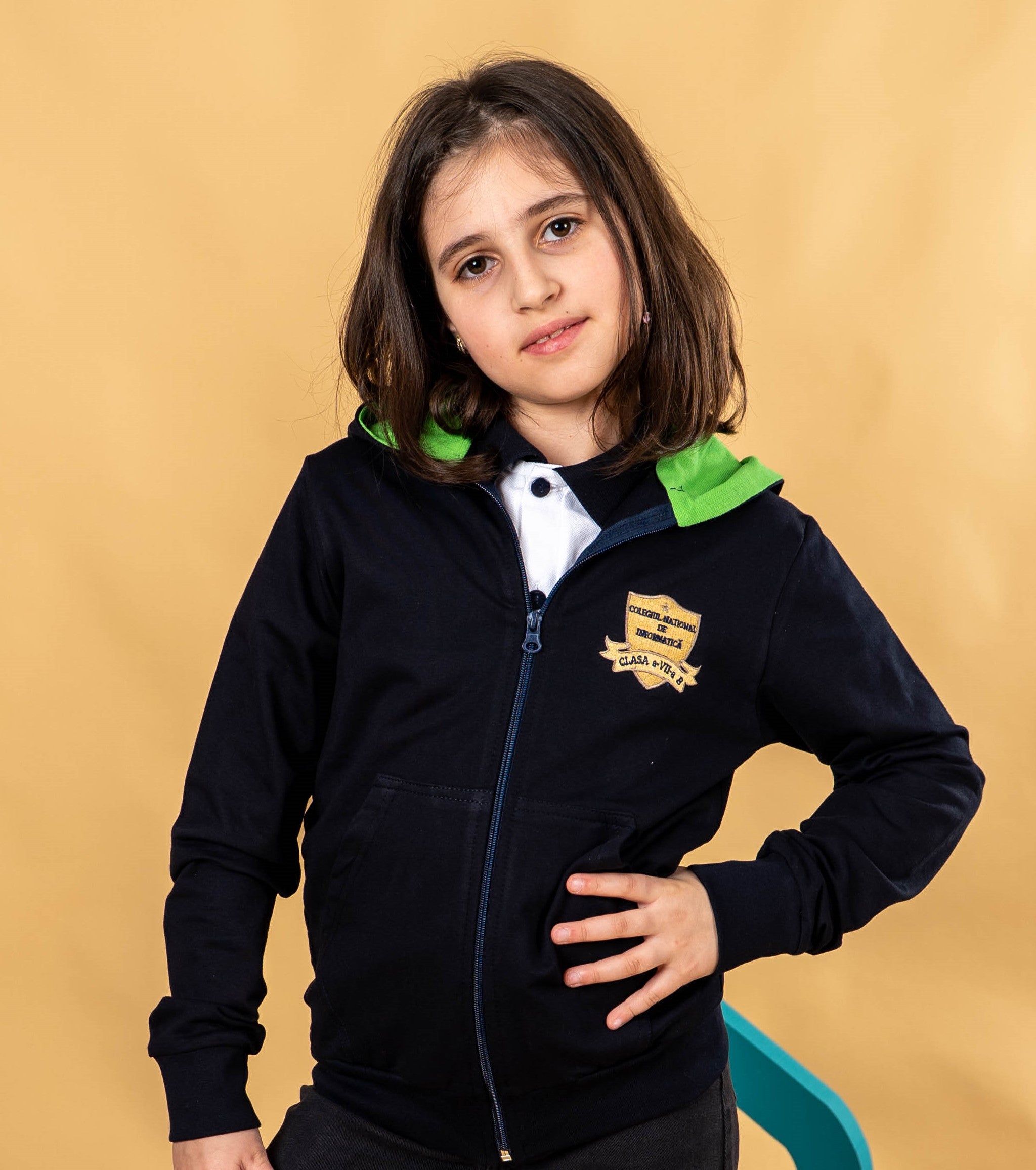 Hanorac pentru copii negru - BR37