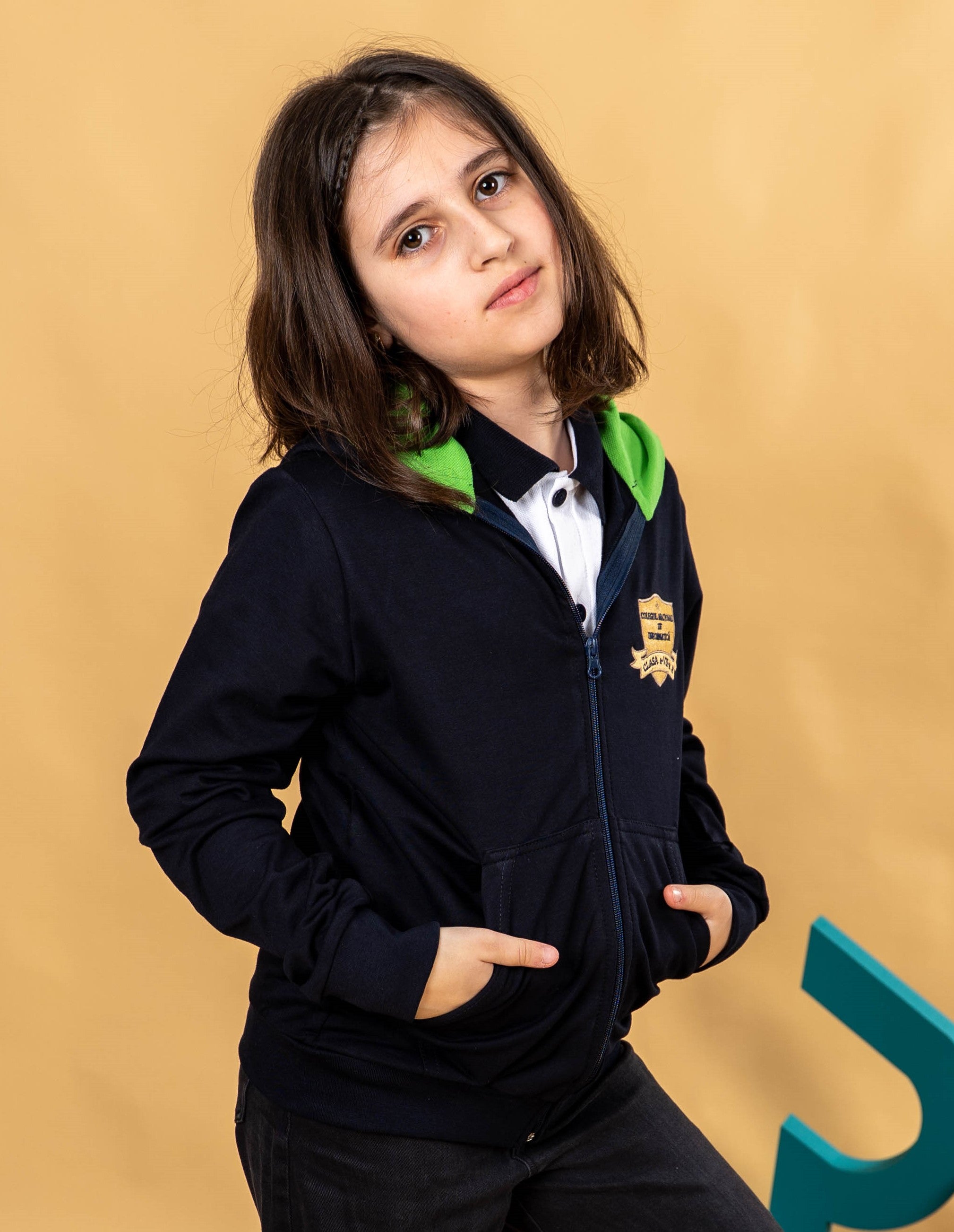 Hanorac pentru copii negru - BR37