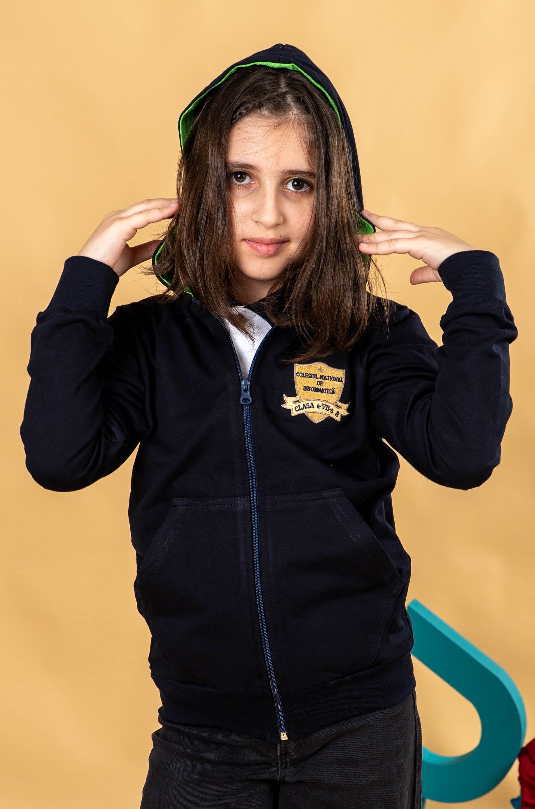 Hanorac pentru copii negru - BR37