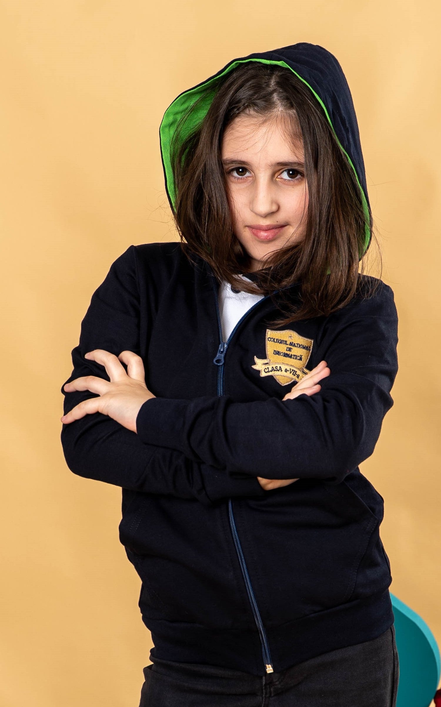 Hanorac pentru copii negru - BR37