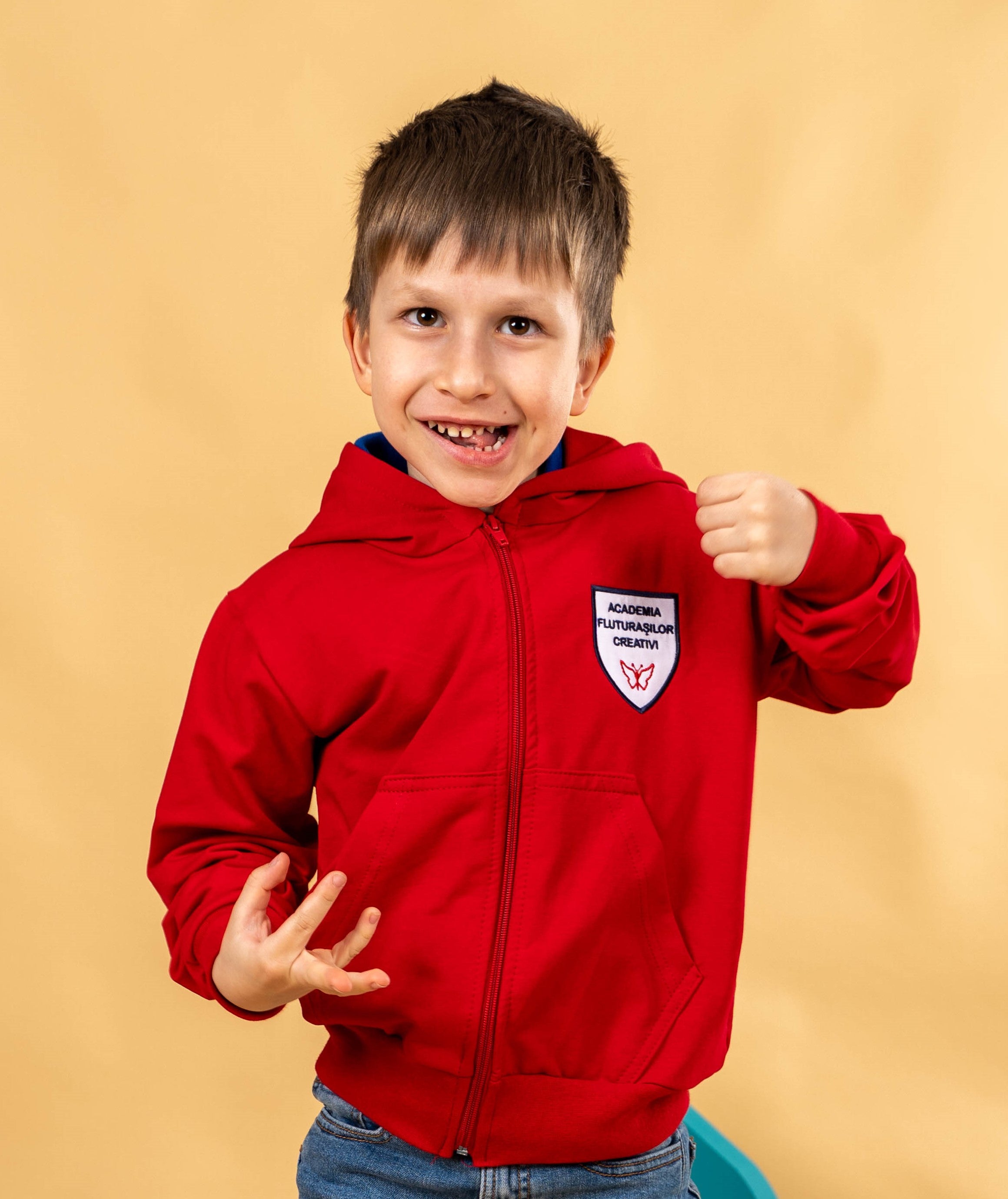 Hanorac pentru copii rosu - BR38