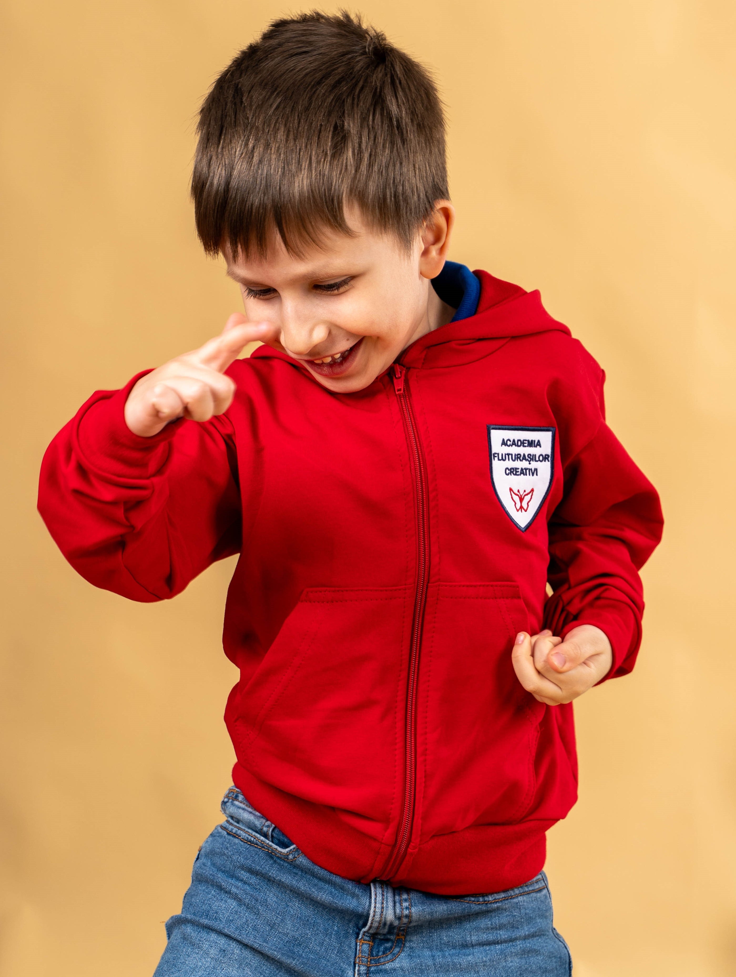 Hanorac pentru copii rosu - BR38