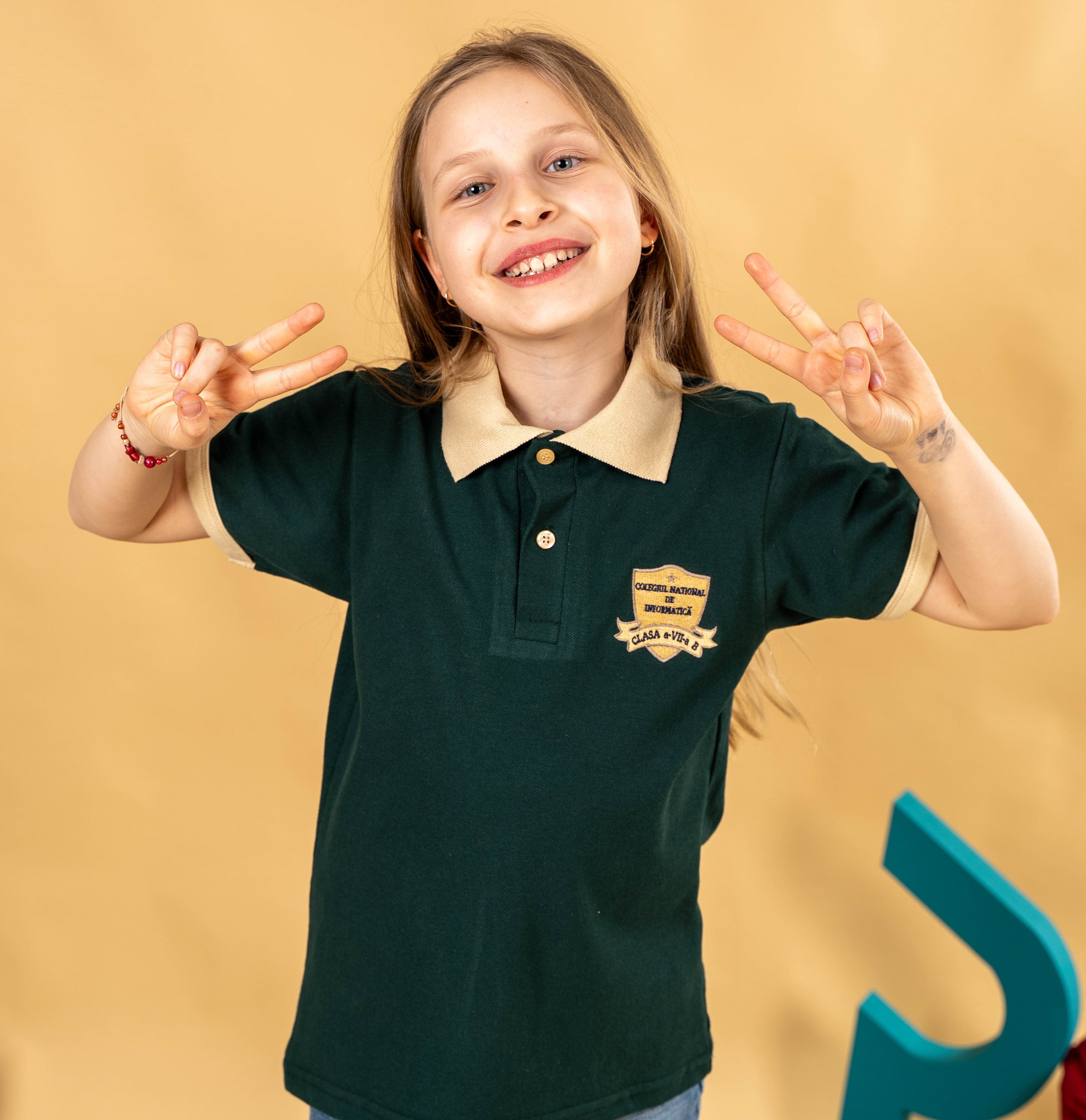 Tricouri polo bicolore cu mânecă scurtă- Galben, verde, albastru, alb, negru