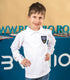 Tricou polo pentru copii cu maneca scurta alb - BR30