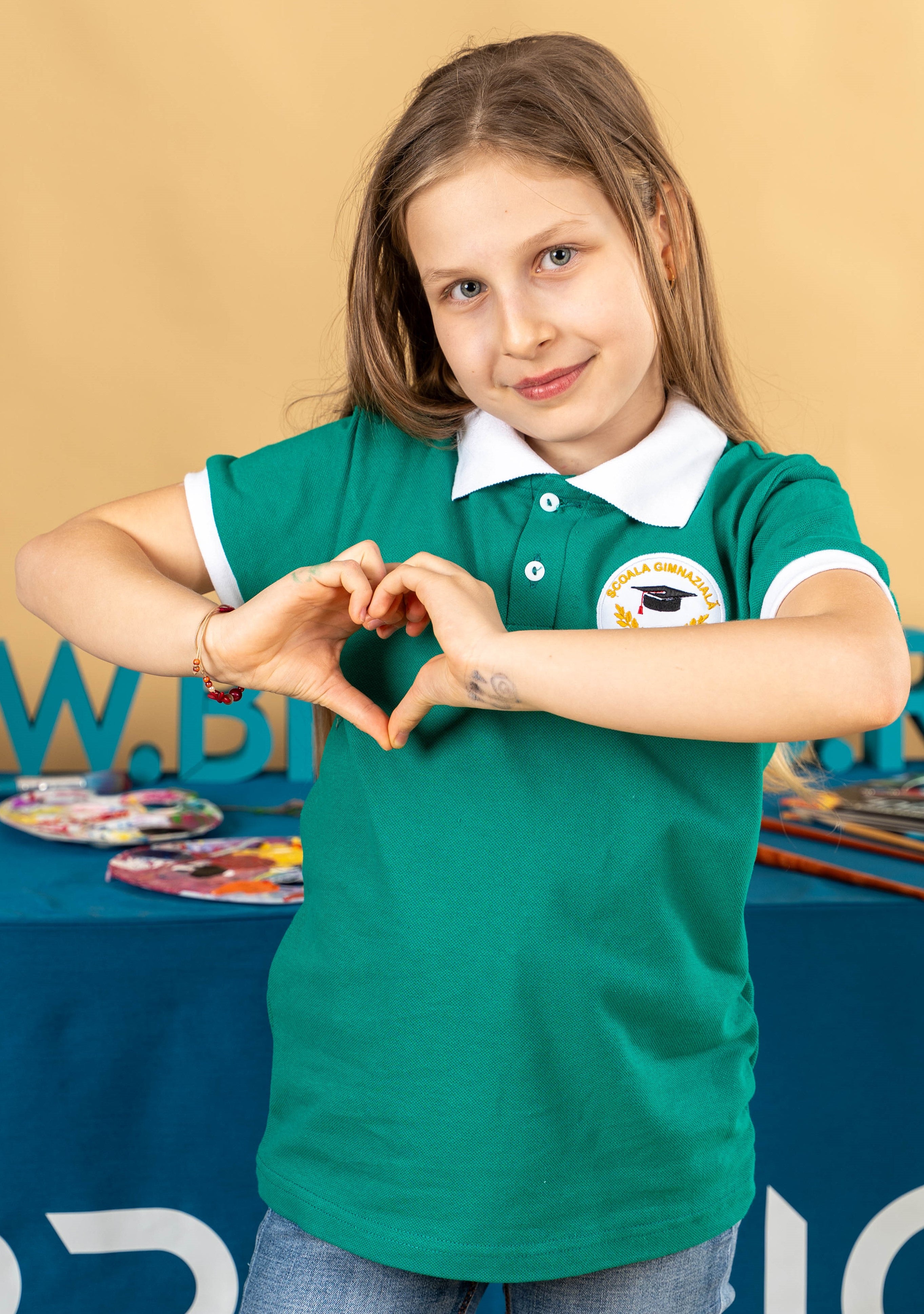 Tricouri polo bicolore cu mânecă scurtă- Galben, verde, albastru, alb, negru