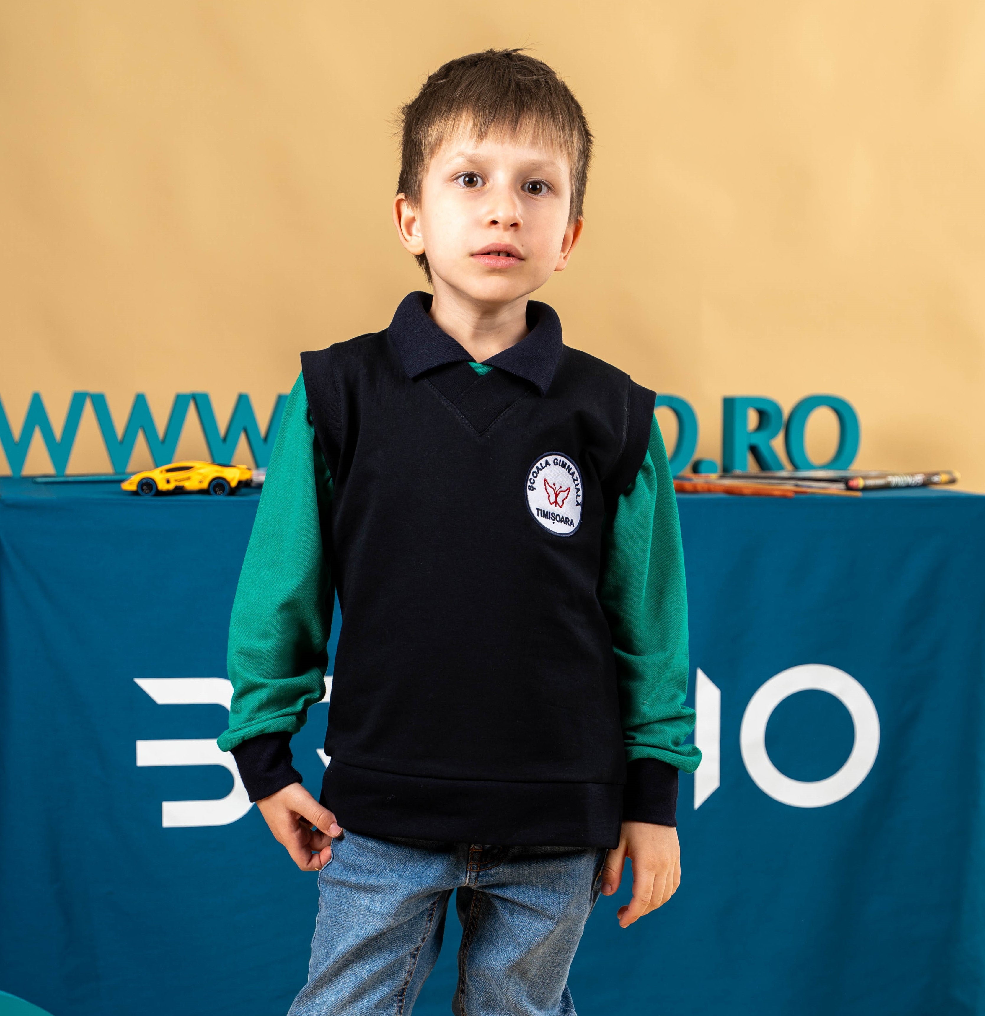 Vestă pentru copii neagra -BR33