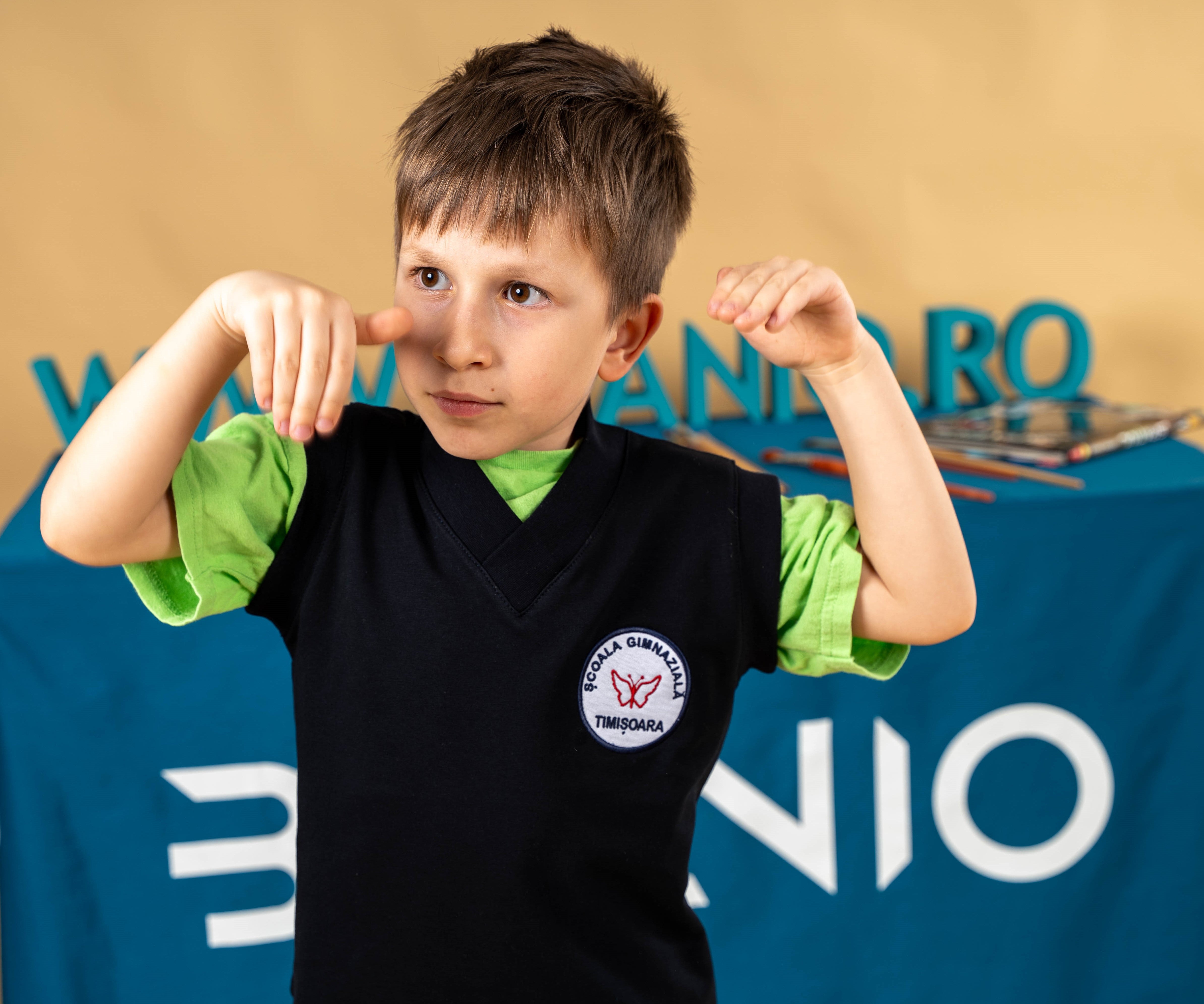 Vestă pentru copii neagra -BR33