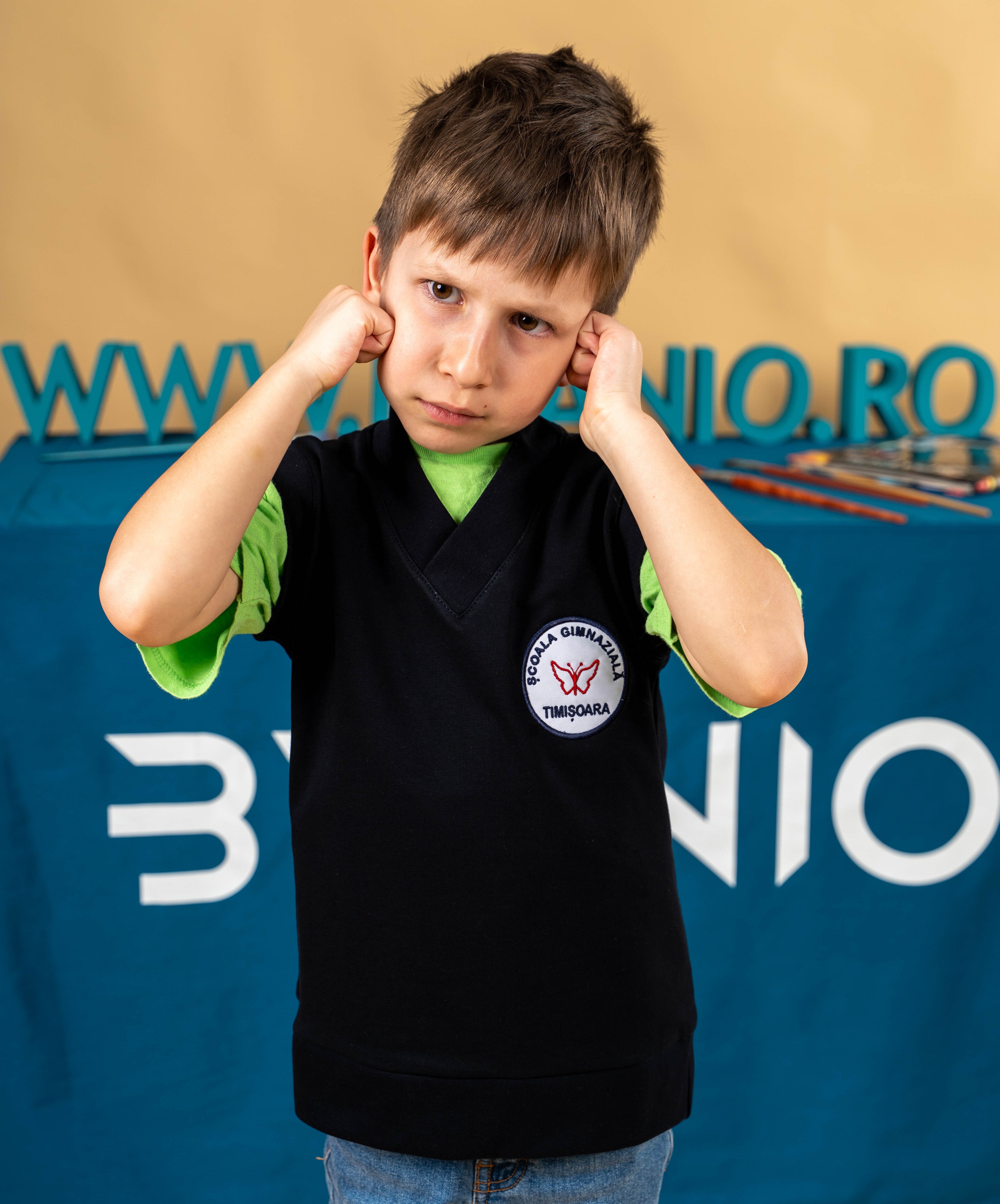 Vestă pentru copii neagra -BR33