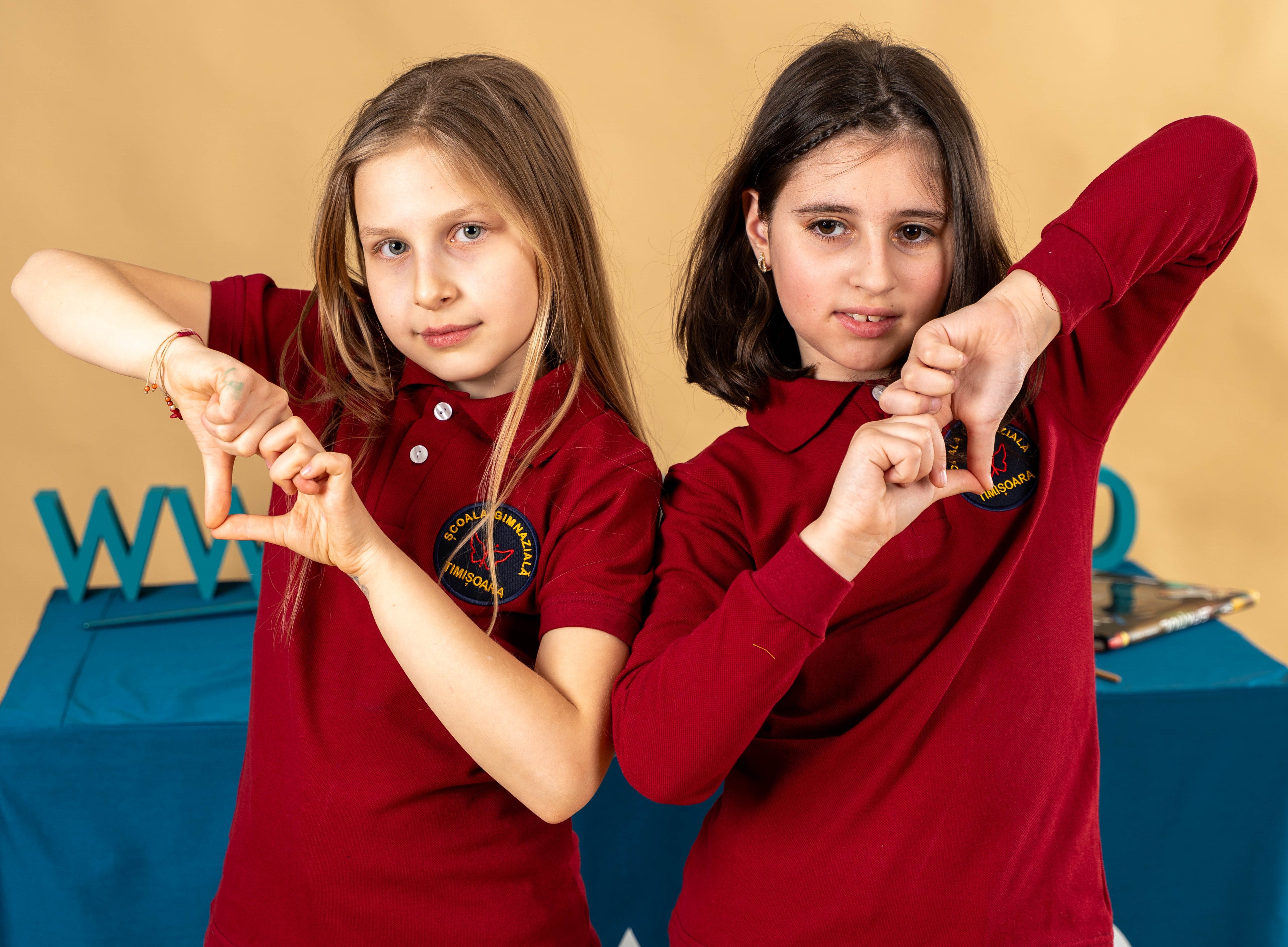 Tricou polo pentru copii visiniu - BR41