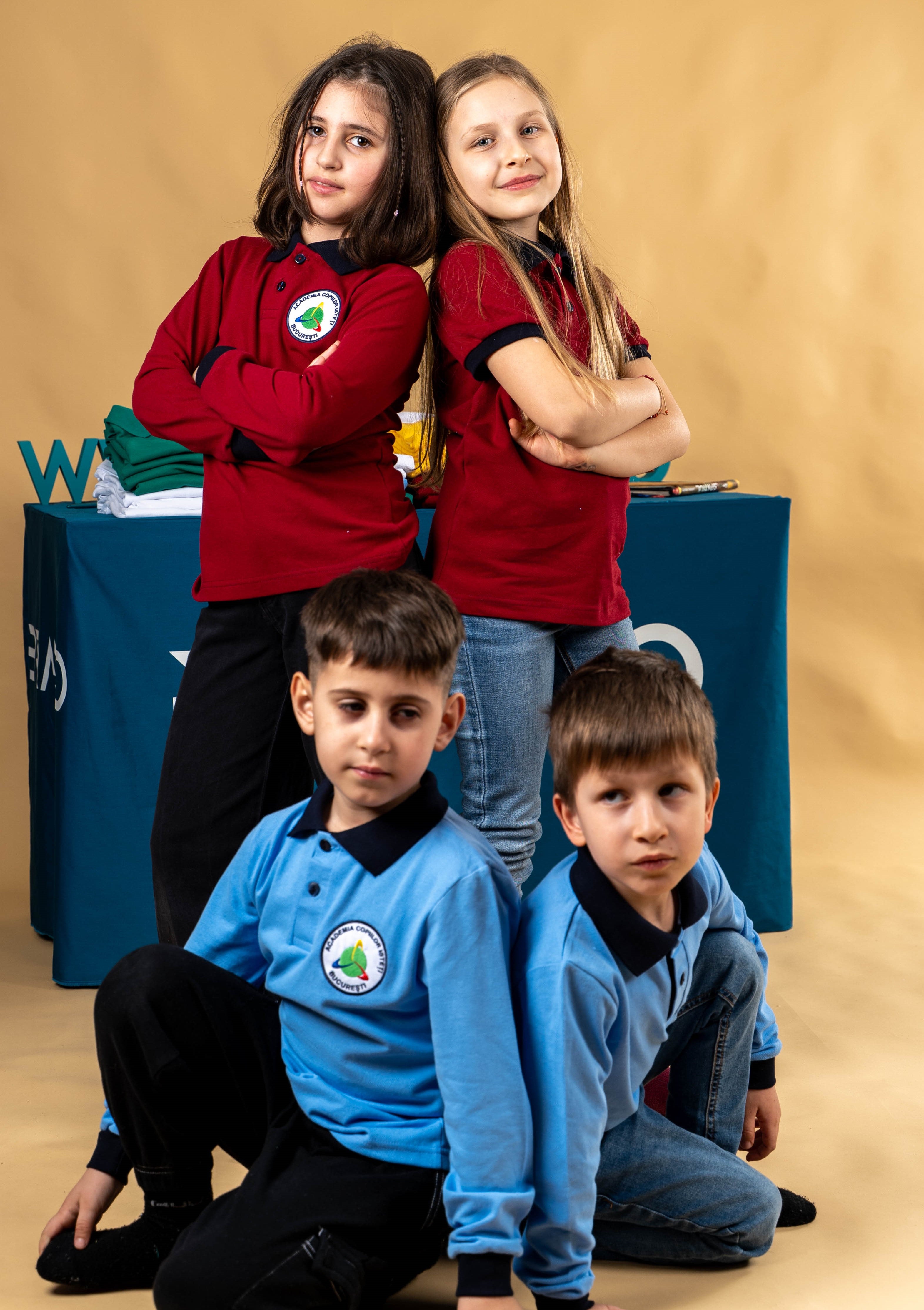 Tricouri polo pentru copii cu personalizare prin broderie