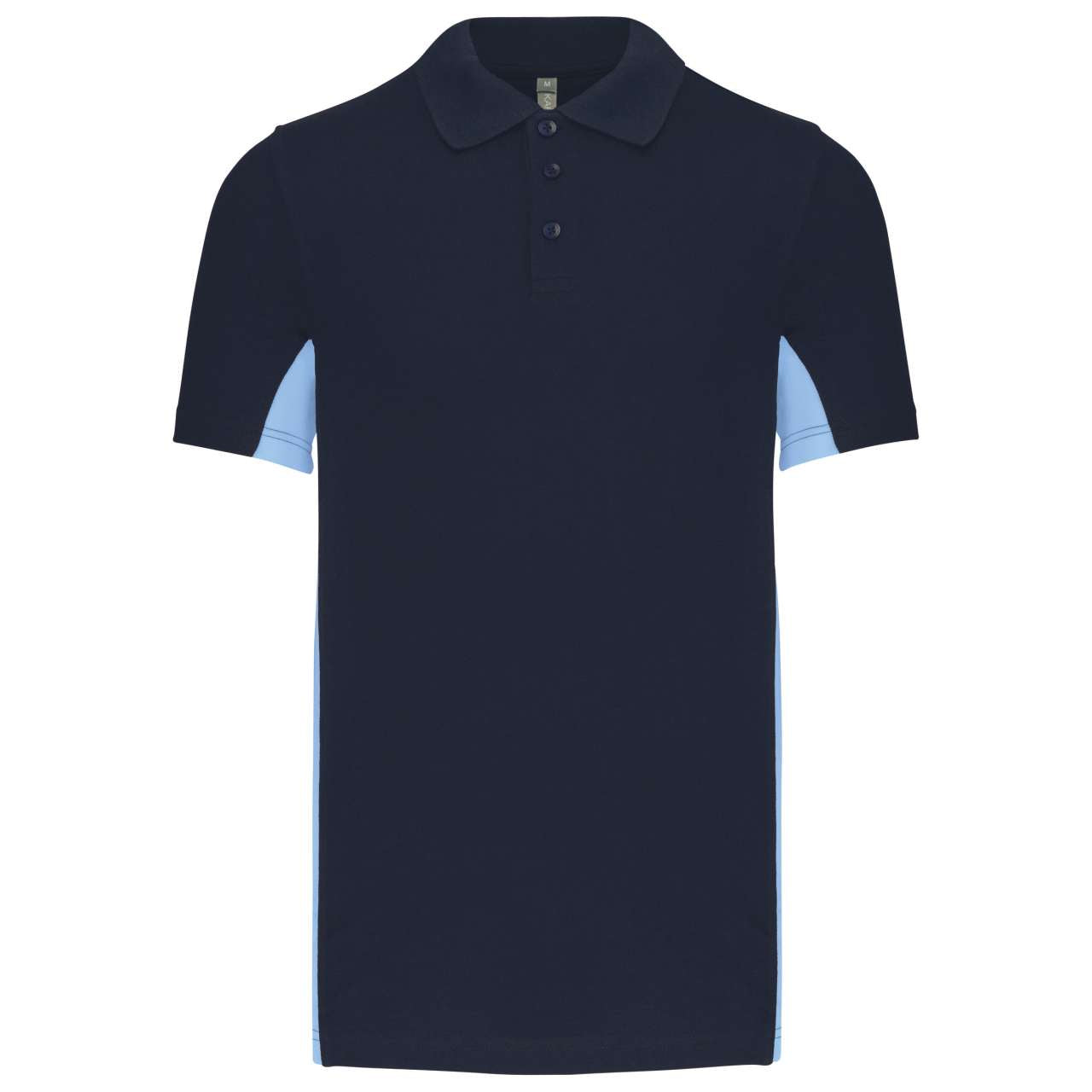 Tricou polo bicolor cu mânecă scurtă Barbati 220 g/m2 - UKA232