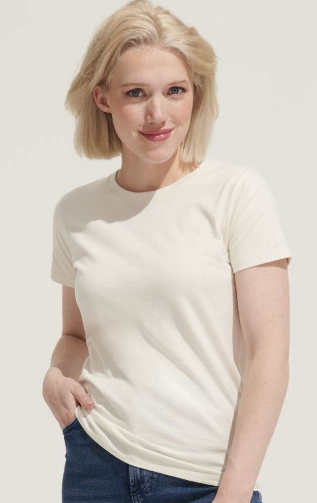 Tricou damă cu guler rotund -  USO11502