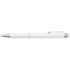 Aluminium lacquered ballpen with a rubber tip, white