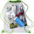 Transparent PVC drawstring backpack, lime