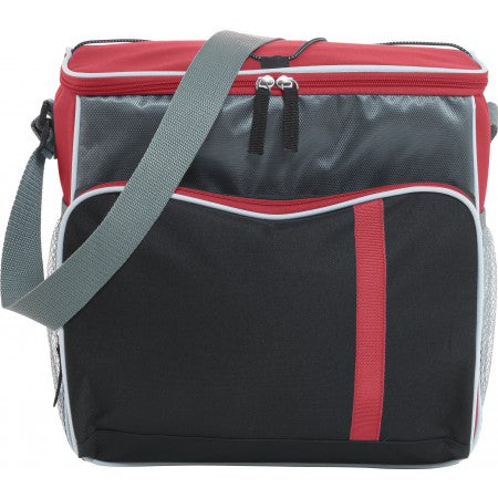 Polyester (600D) cooler bag, red