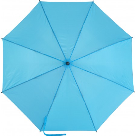 Automatic polyester (190T) umbrella, light blue