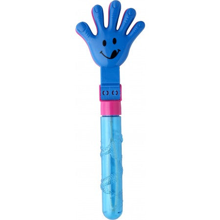 Bubble blower (50ml) and hand clapper in one, custom/multicolor