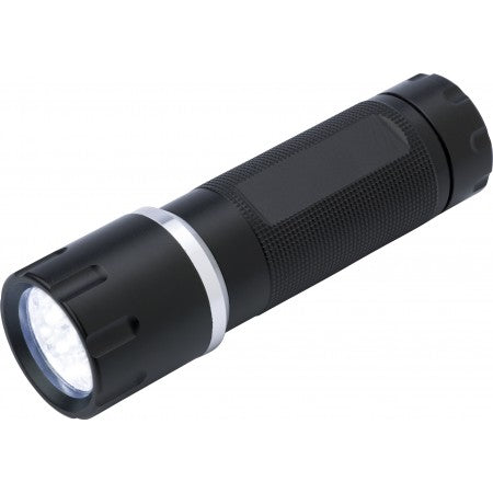 Aluminium torch with nine LEDS, black