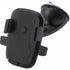 Plastic adjustable mobile phone holder for in a car, black