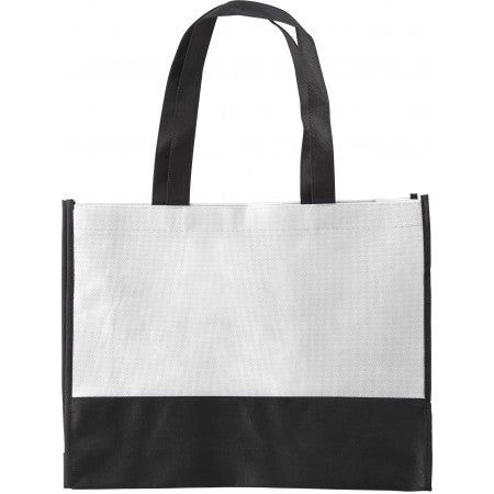 Nonwoven (80 gr/m2) shopping bag, white