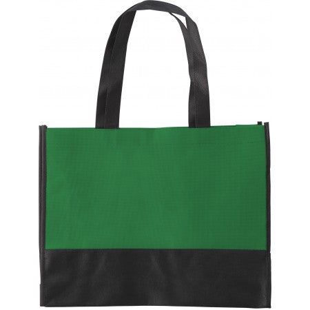 Nonwoven (80 gr/m2) shopping bag, green