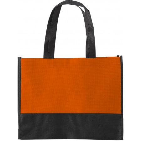 Nonwoven (80 gr/m2) shopping bag, orange