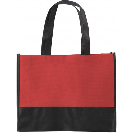 Nonwoven (80 gr/m2) shopping bag, red