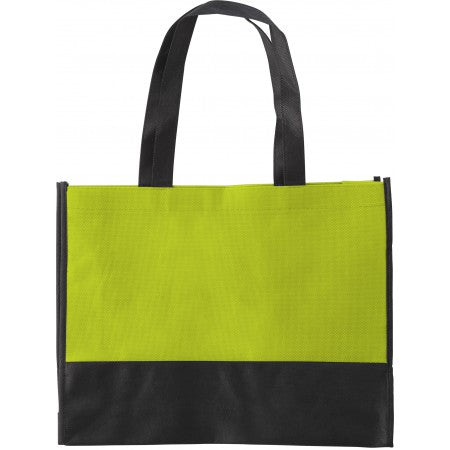 Nonwoven (80 gr/m2) shopping bag, lime