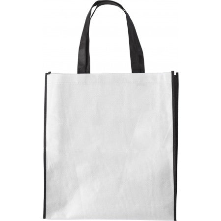 Nonwoven (80 gr/m2) shopping bag, white