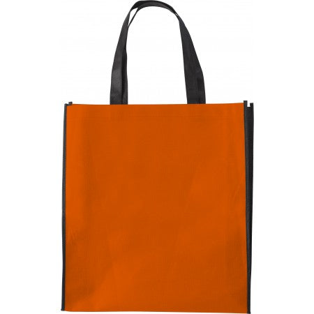 Nonwoven (80 gr/m2) shopping bag, orange