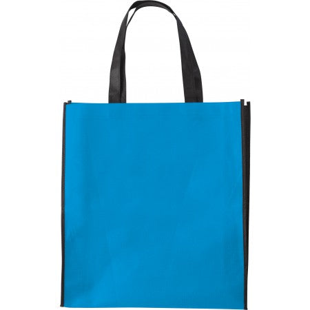Nonwoven (80 gr/m2) shopping bag, light blue