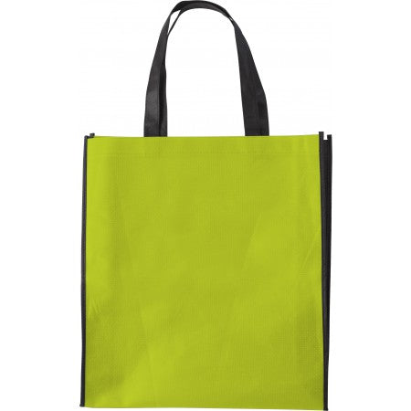 Nonwoven (80 gr/m2) shopping bag, lime