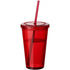 Cyclone insulated tumbler and straw, red, 15,5 x d: 10 cm