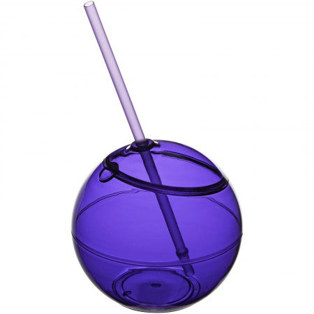 Fiesta ball and straw, purple, 23 x d: 12 cm