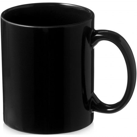 Santos ceramic mug, solid black, 9,7 x d: 8,2 cm
