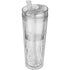 Hot & Cold Flip n Sip geometric insulated tumbler, transpare
