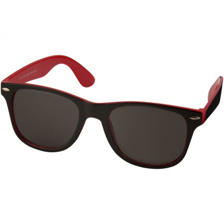 Sun Ray sunglasses - black with colour pop, red, 14,5 x 15 x
