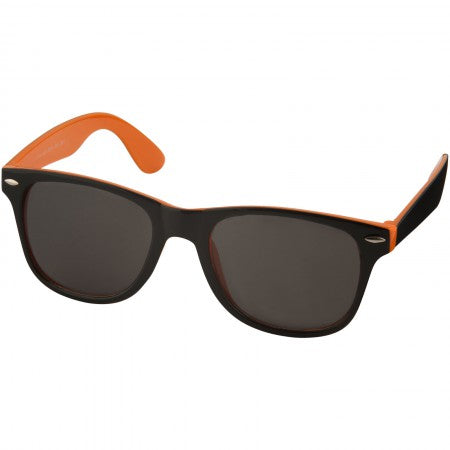 Sun Ray sunglasses - black with colour pop, orange, 14,5 x 1