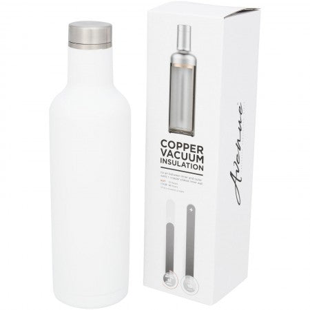 Pinto Copper Vacuum Insulated Bottle, white