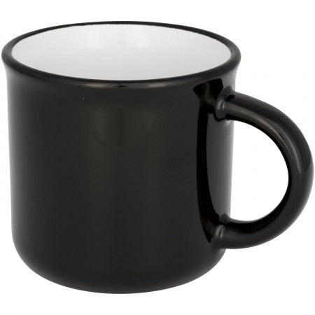 Ceramic campfire mug, solid black