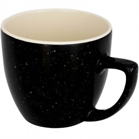 Sussix speckled mug, solid black