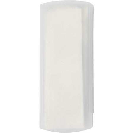 Plastic pocket case with five plasters, white