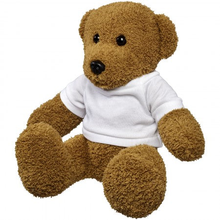 Large Plush Rag Bear with Shirt, white, 17 x 26 x 21,5 cm