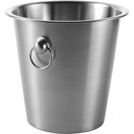 Steel champagne bucket, silver