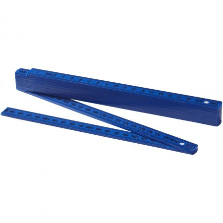 Monty 2M foldable ruler, blue, 23,3 x 1 x 2,8 cm