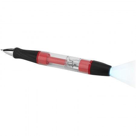 King 7 function screwdriver light pen, red, 14,9 x d: 1,8 cm